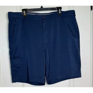 GRANDSLAM Mens Navy Blue Golf Casual Shorts Size 40 Flat Front‎ Cargo Pocket